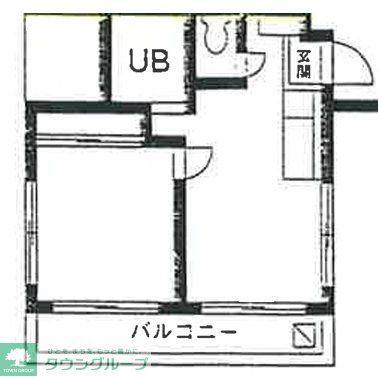 コスモアルタード(1LDK/2階)の間取り写真