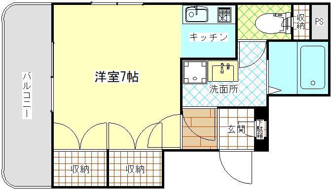 ラファミーユ(1K/5階)の間取り写真