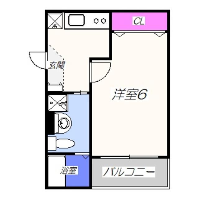 さかいえ(1K/1階)の間取り写真