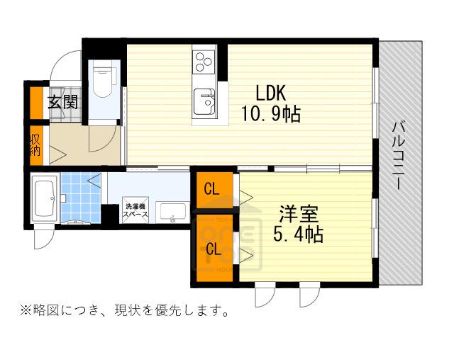 イル クオーレ(1LDK/1階)の間取り写真