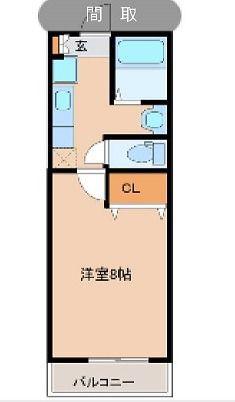ソレイユパルク13番館(1K/3階)の間取り写真