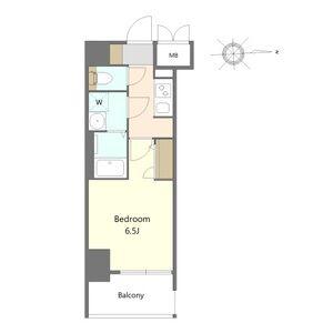 S-RESIDENCE名駅北ALESIA(1K/8階)の間取り写真