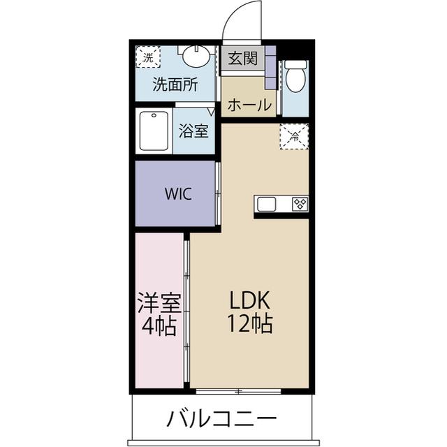 RIKI HOUSE(1LDK/3階)の間取り写真