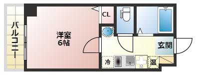 エスコート桑津(1K/7階)の間取り写真