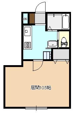 グランコートYM(1K/2階)の間取り写真