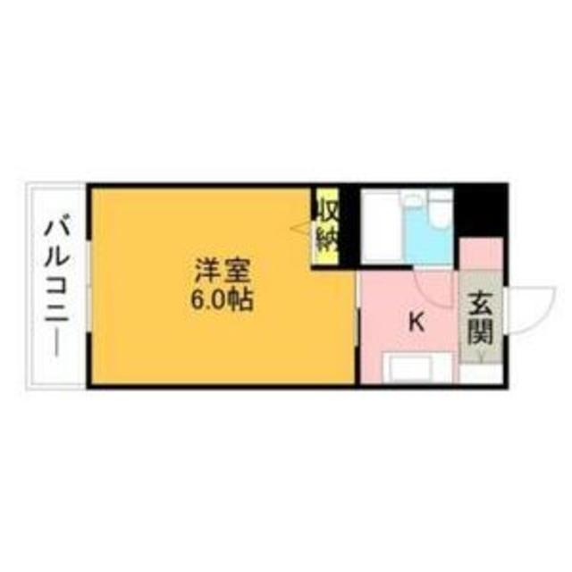 メゾンドプレジール(ワンルーム/1階)の間取り写真
