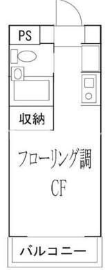 アーバンスクエア東石神井(ワンルーム/2階)の間取り写真