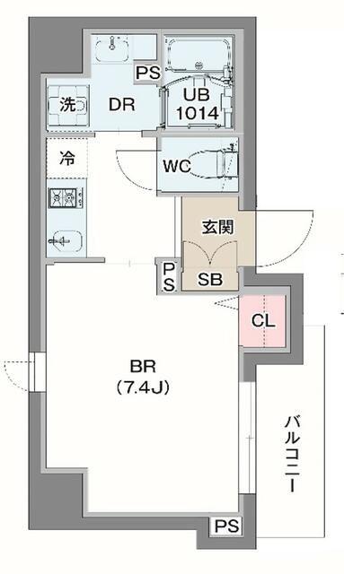 グランジット清澄(ワンルーム/5階)の間取り写真