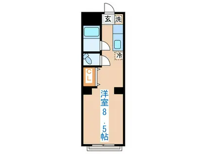 TOP HILLS上原(ワンルーム/1階)の間取り写真