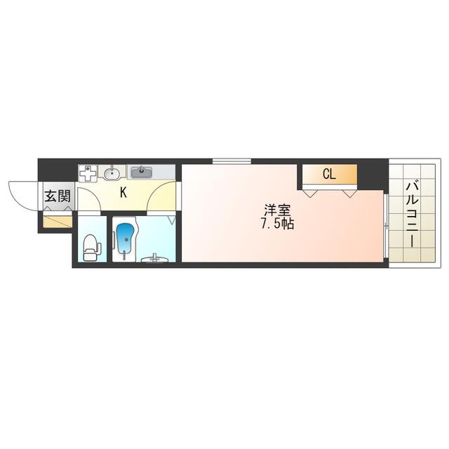 ROUTE2(1K/2階)の間取り写真