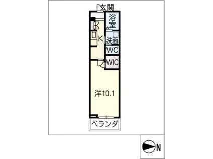 メゾンハウス松原(1K/2階)の間取り写真