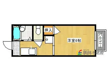 エマーブル(1K/1階)の間取り写真