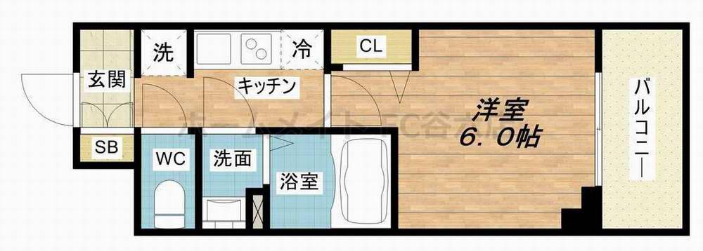プレサンス新大阪ストリーム(1K/10階)の間取り写真