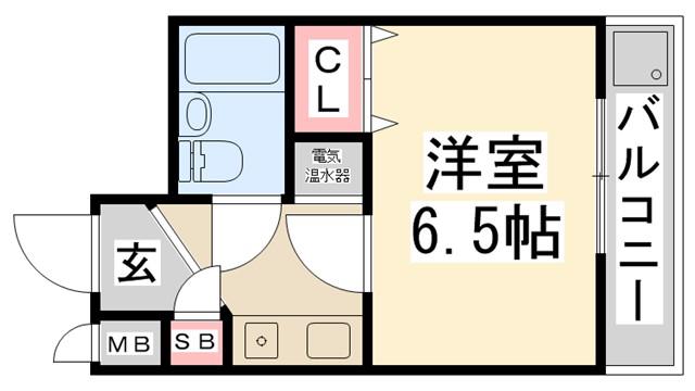 ZONE 1/F PART1(1K/3階)の間取り写真
