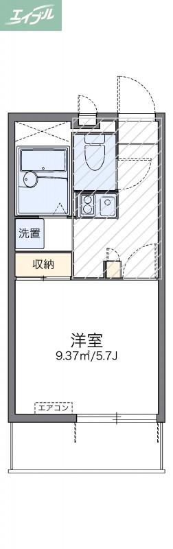 レオパレスコスモスII(1K/2階)の間取り写真
