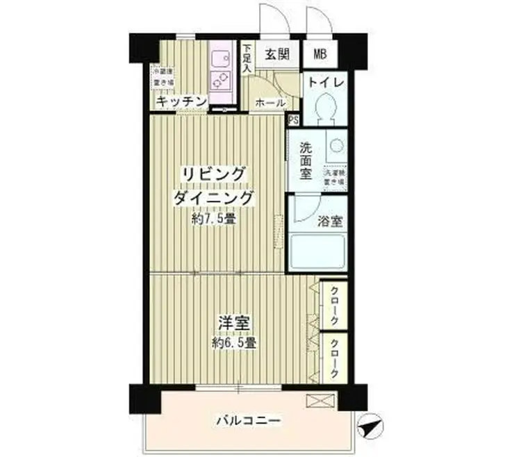 ルミエール祐天寺 5階階 間取り