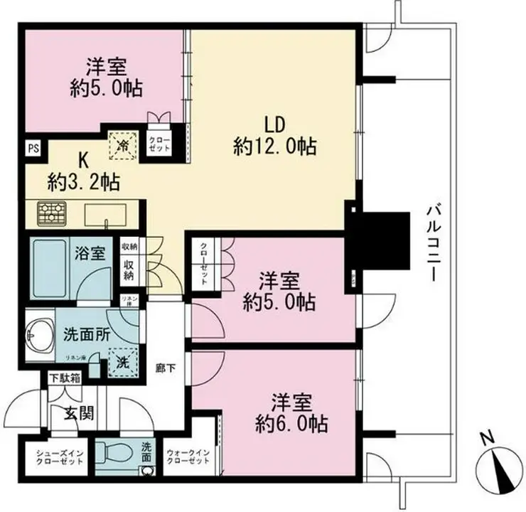ブランズタワー芝浦 28階階 間取り