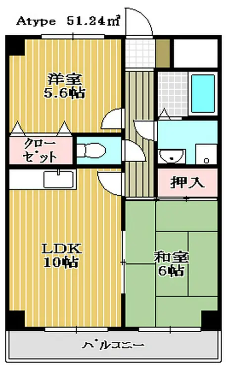 メイグリーン塚田 6階階 間取り