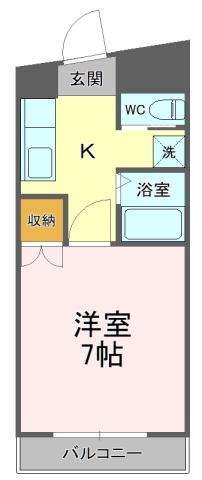 静岡鉄道静岡清水線 音羽町駅 徒歩10分 4階建 築42年(1K/1階)の間取り写真