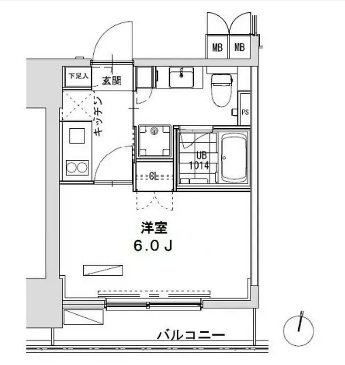 グランディオール広尾テラス 3階階 間取り
