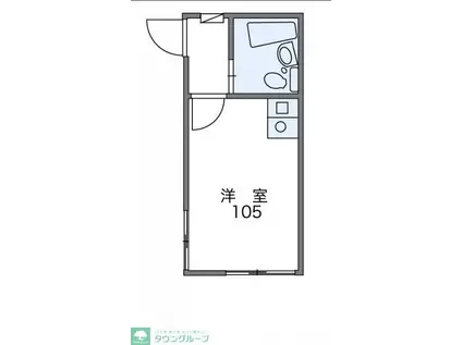 レオパレス大宮第1(1K/2階)の間取り写真