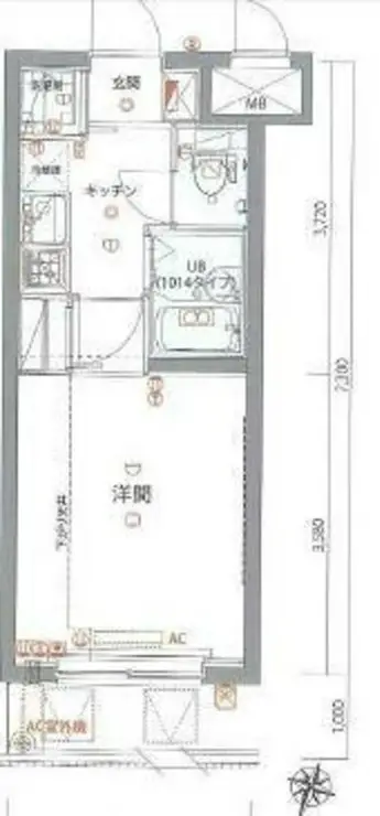 ジェノヴィア仲池上グリーンウォール 5階階 間取り