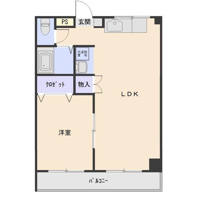 ハイツバーディー(1LDK/1階)の間取り写真