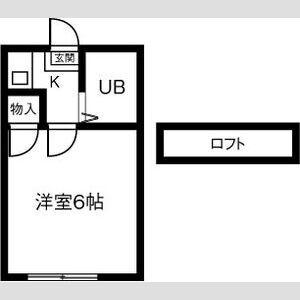 MINISTAY岩倉(1K/1階)の間取り写真