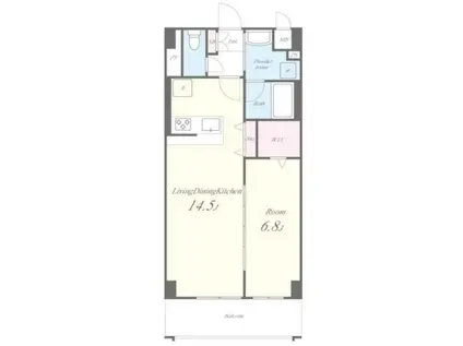 LE FLEUR OMIYA(1LDK/5階)の間取り写真