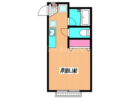 TKJハウスI(ワンルーム/1階)の間取り写真