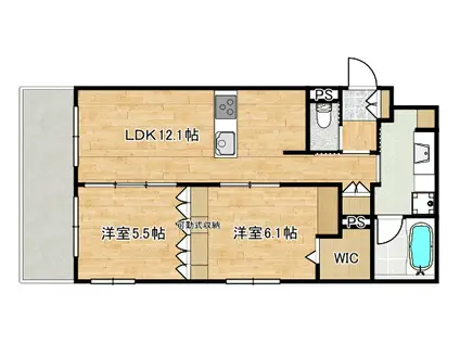 HEBEL MAISON 新城(2LDK/3階)の間取り写真