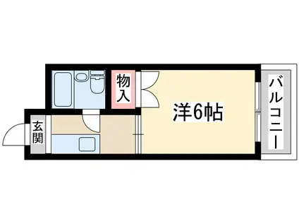 DO東三国Ⅰ(1K/3階)の間取り写真