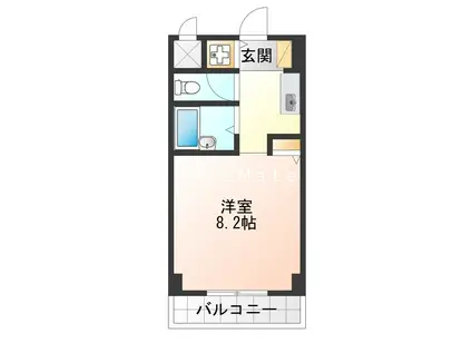 LANTERNA M2(1K/3階)の間取り写真