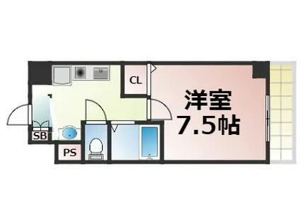 エイチ・ツーオー東小橋II(1K/5階)の間取り写真