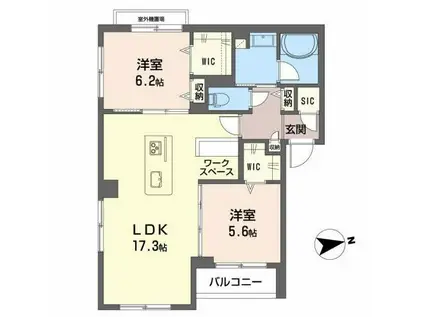 メゾン・ド・本郷(2LDK/3階)の間取り写真