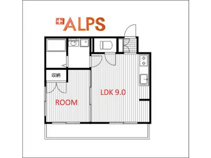 ビューサイト横浜(1LDK/6階)の間取り写真