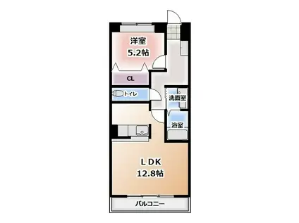 ブラウ・ベルク(1LDK/3階)の間取り写真