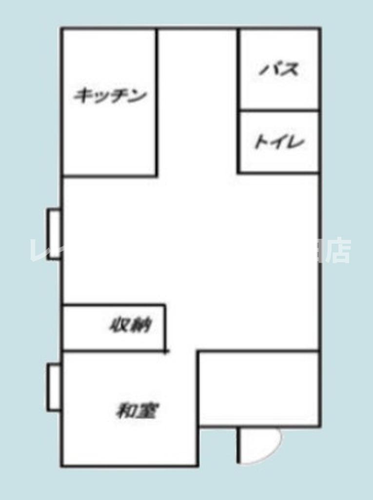 シャルム林間(1LDK/2階)の間取り写真