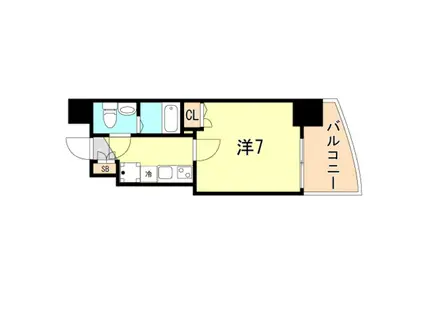 セレニテ神戸西クレア(1K/5階)の間取り写真