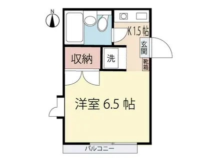 エル・メゾン菅野(ワンルーム/2階)の間取り写真