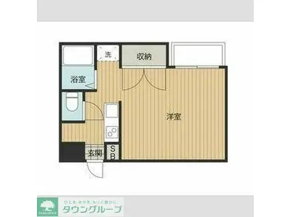 GOODY 北坂戸(ワンルーム/4階)の間取り写真