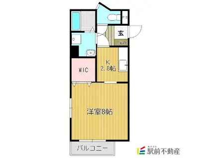 エミネンス大石(1K/3階)の間取り写真