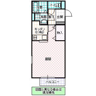 クレール大和(1K/1階)の間取り写真