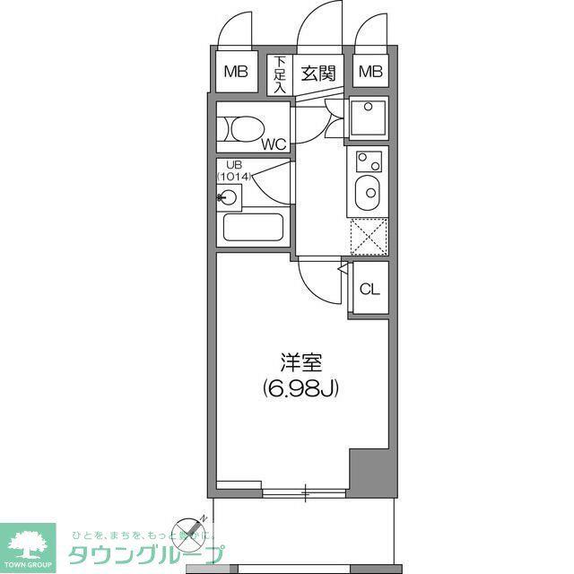 ジョイシティ小石川(1K/3階)の間取り写真