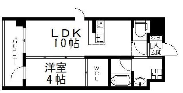 グランドゥーエ永和駅前(1LDK/3階)の間取り写真