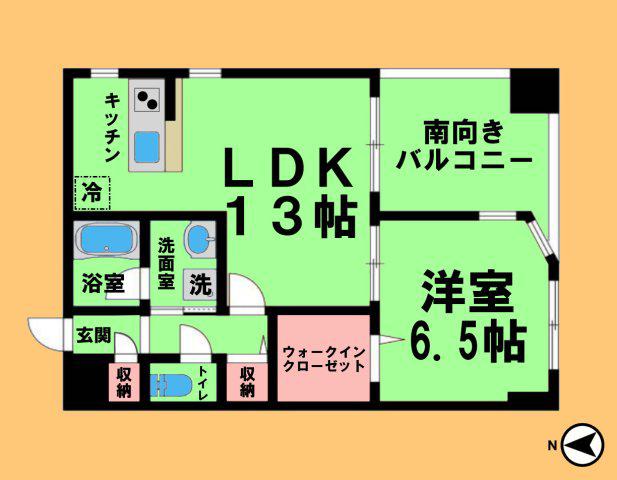 ESPOIRI(1LDK/3階)の間取り写真
