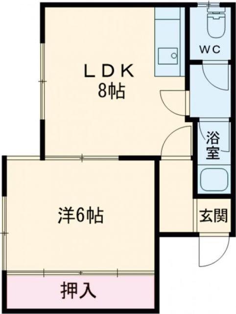 セントラルコート(1LDK/2階)の間取り写真