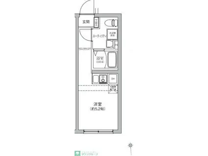 ベルシードステア―亀戸(ワンルーム/4階)の間取り写真