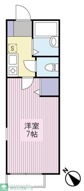 ガーデンハウス三軒茶屋(1K/3階)の間取り写真