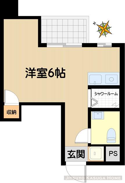日興パレス文京プラザ(ワンルーム/2階)の間取り写真